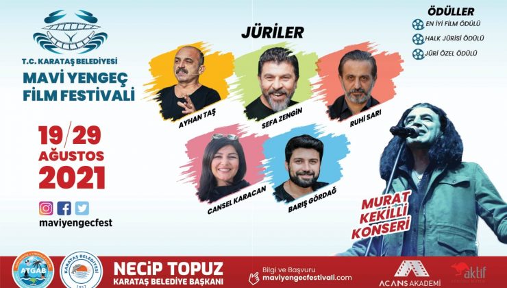 1. Ulusal Mavi Yengeç Kısa Film Festivali, Karataş’ta yapılacak