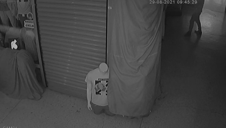 2 dükkandan hırsızlık yapan kişi yakalandı