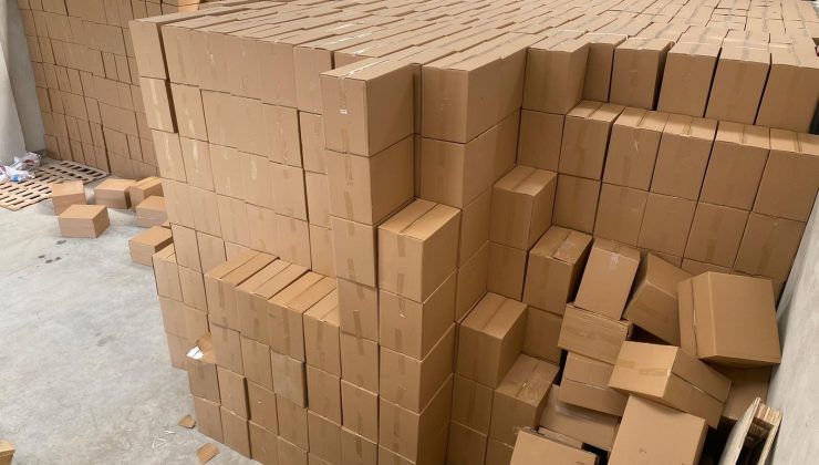 Adana’da 105 milyon 700 bin adet kaçak makaron ele geçirildi