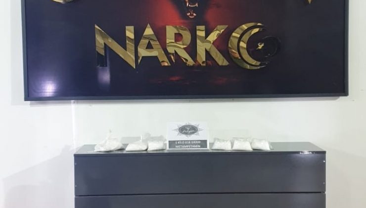 Ağrı’da 1 kilo 818 gram metamfetamin ele geçirildi
