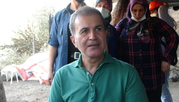 AK Parti Genel Başkan Yardımcısı Çelik yangın bölgesinde vatandaşlarla bir araya geldi