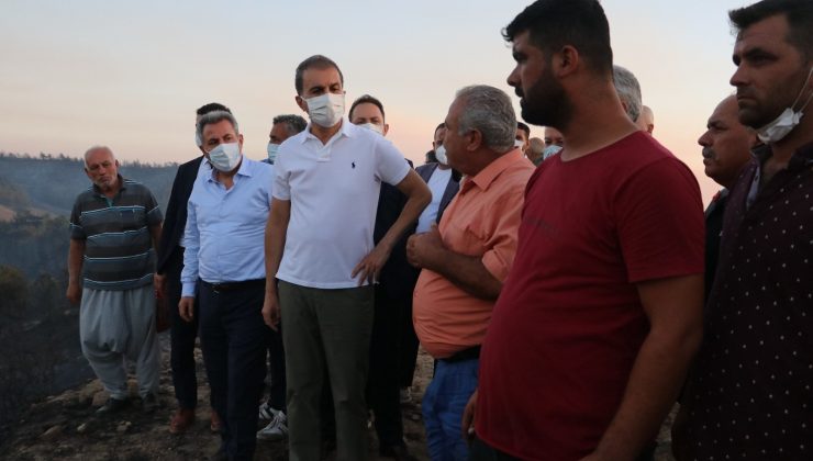 AK Partili Ömer Çelik: “Yanan alanların yapılaşmaya açılacağı yalan”