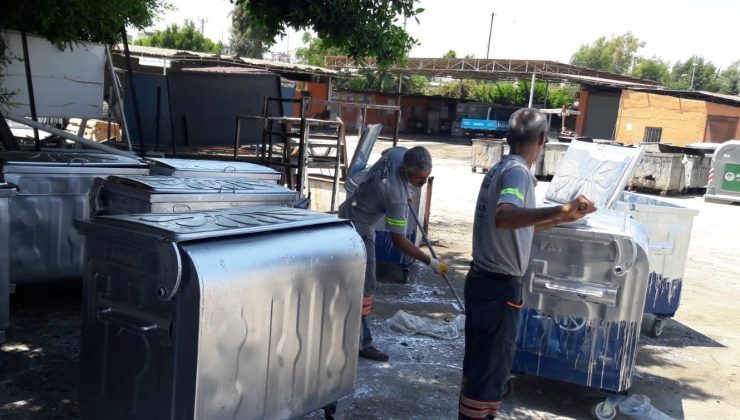 Akdeniz’de çöp konteynerleri yenileniyor