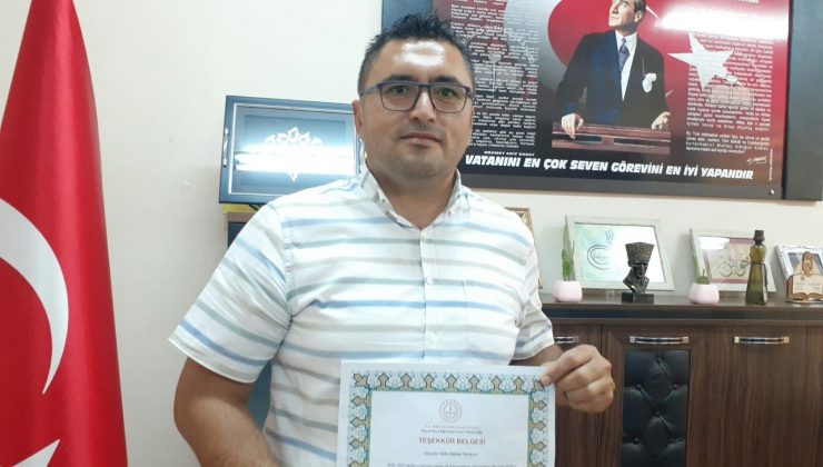 Alaşehir Halk Eğitim Merkezi teşekkür belgesi aldı