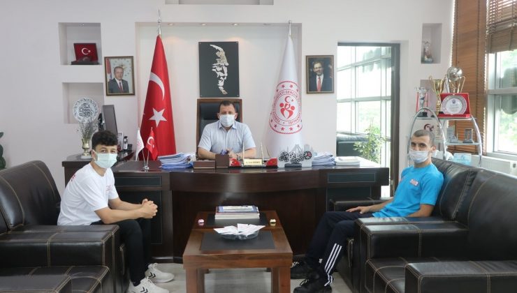 Ali İhsan Kabakcı, Jimnastik’de Türkiye 3.sü olan sporcuyu ağırladı