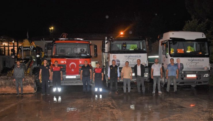Amasya Belediyesi’nden Kastamonu’ya destek