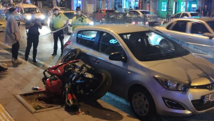 Amasya’da kaldırıma çarpan sürücü hayatını kaybetti