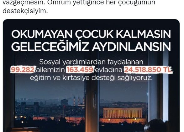 Ankara Büyükşehir’den Sosyal Yardım alan öğrencilere eğitim ve kırtasiye desteği