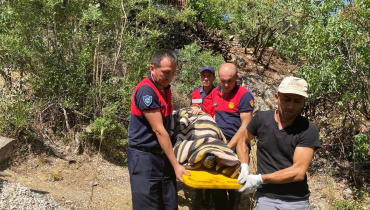 Antalya’da felçli kadını Ordu ekibi tahliye etti