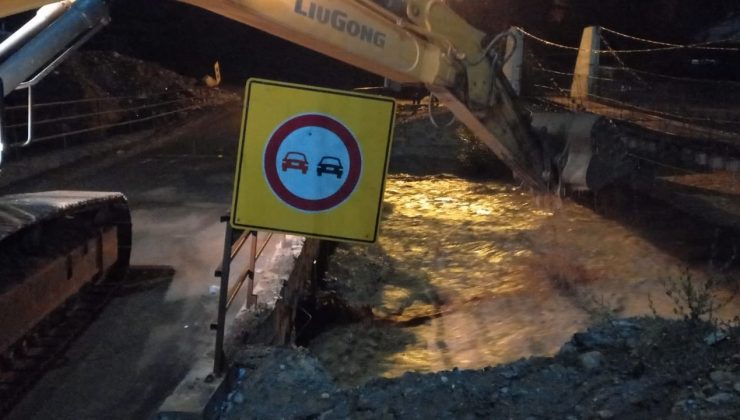 Artvin’de şiddetli yağış nedeniyle su baskınları meydana geldi