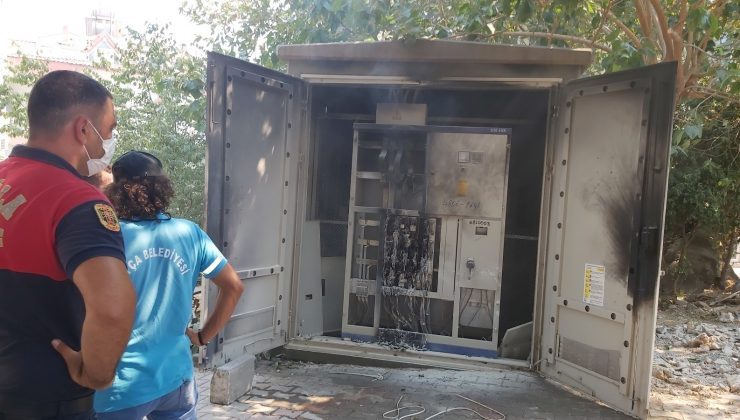 Aşırı sıcak nedeniyle Datça’da trafo patladı
