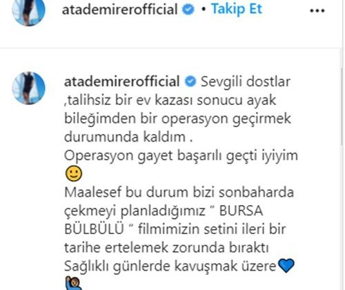 Ata Demirer, evde kaza geçirdi