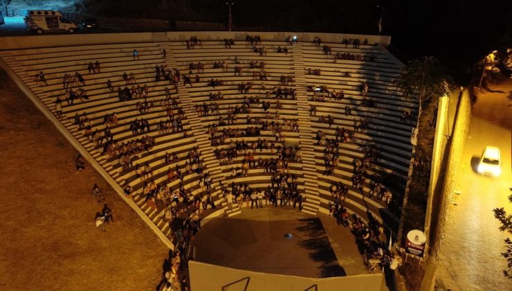 Atıl durumdaki Ağlayan Kaya Amfi Tiyatrosu yeniden hayat buldu