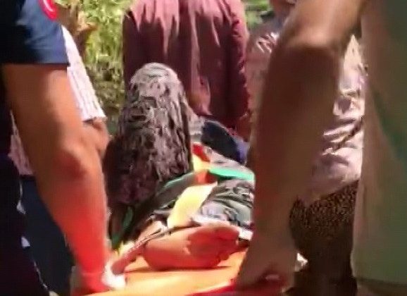 Ayağı kırılan kadın için dere tepe aşıldı