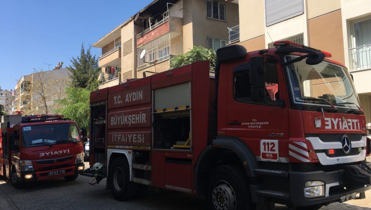 Aydın’da bir evde yangın çıktı