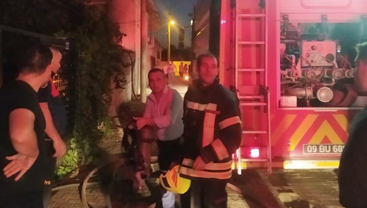 Aydın’da yangın çıkan ev kullanılamaz hale geldi