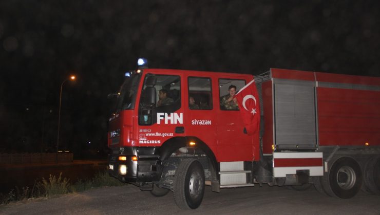 Azerbaycan’dan destek gelmeye devam ediyor