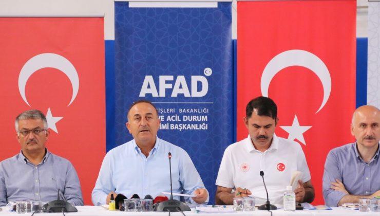 Bakan Çavuşoğlu: “Manavgat ve Gündoğmuş yangınları kontrol altına alındı, 59 mahalle etkilendi”
