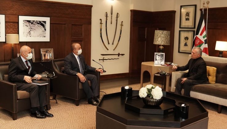 Bakan Çavuşoğlu, Ürdün Kralı II. Abdullah ile görüştü