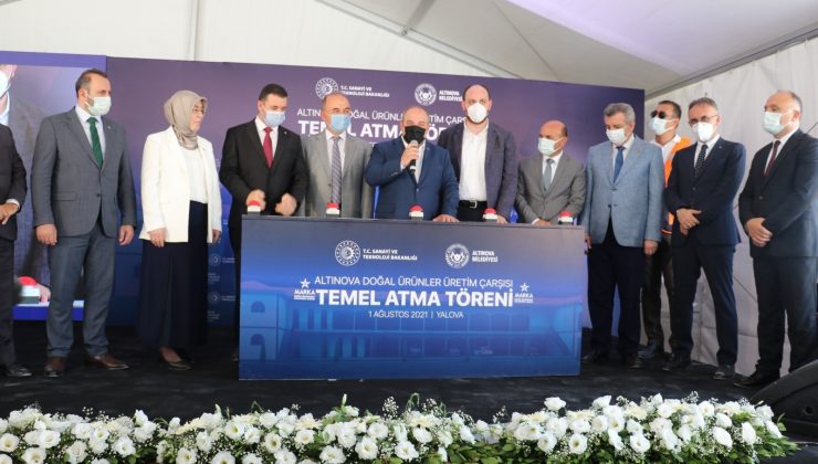 Bakan Varank, Altınova Yöresel Ürünler Merkezi’nin temelini attı