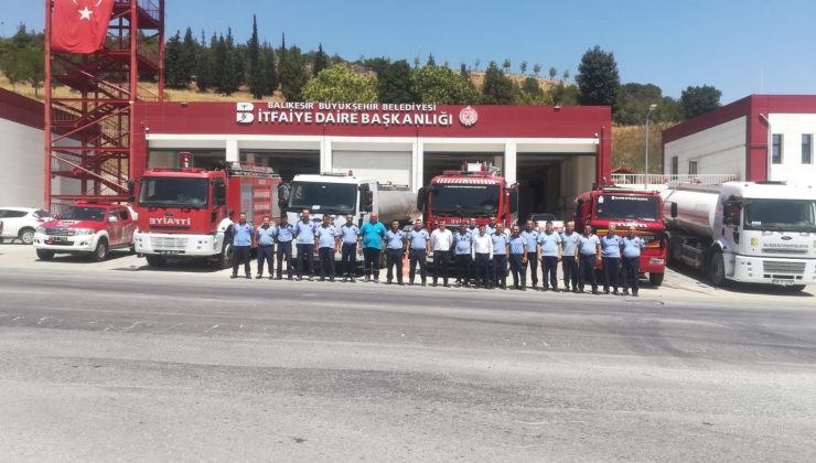 Balıkesir’den Marmaris yangın bölgesine ikinci ekip yola çıktı