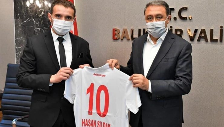 Balıkesirspor yönetimi Vali Şıldak’ı ziyaret etti