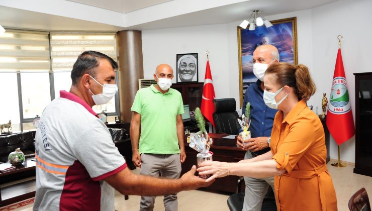 Başkan Çalkaya’dan alev savaşçılarına anlamlı hediye