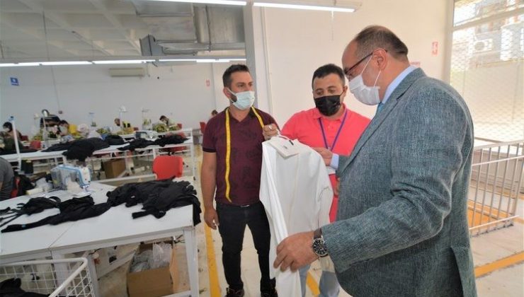 Başkan Çöl, tekstil atölyesini inceledi