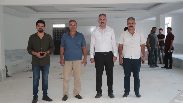 Başkan Kuş  çok amaçlı salonu inceledi