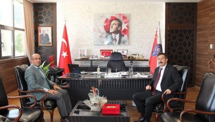 Başkan Mustafa Çöl, Emniyet Müdürü Ali Temiz’i ziyaret etti