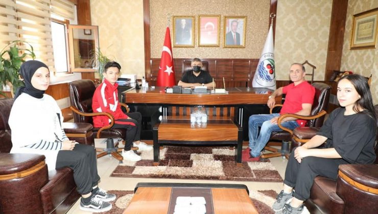 Başkan Şayir, başarılı sporcuları ağırladı