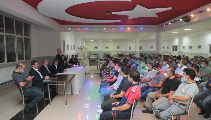 Başkan Zolan, yangın sebebiyle yarıda kalan ziyaretini tamamladı