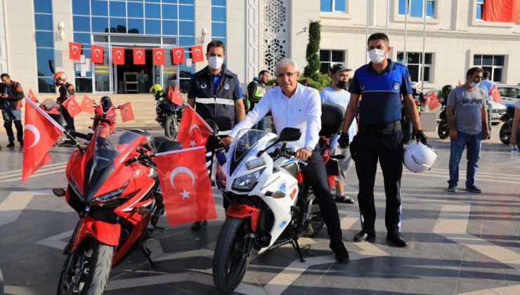 Battalgazi’de motosiklet kortejli zafer bayramı kutlaması