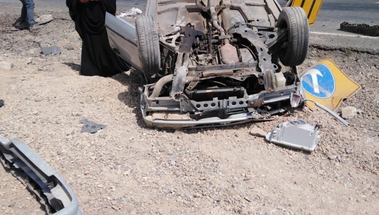 Bingöl’de kontrolden çıkan otomobil takla attı: 4 yaralı