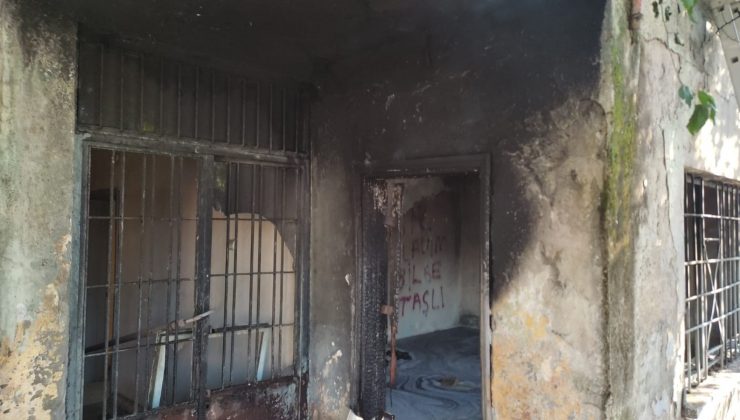 Boş dükkanda çıkan yangın korkuttu