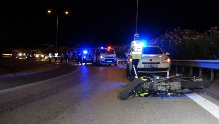 Bursa’da feci motosiklet kazası : 1 ölü
