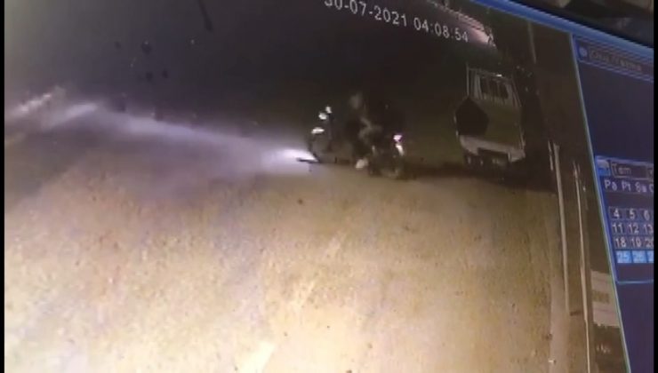 Bursa’da motosiklet hırsızlığı kamerada