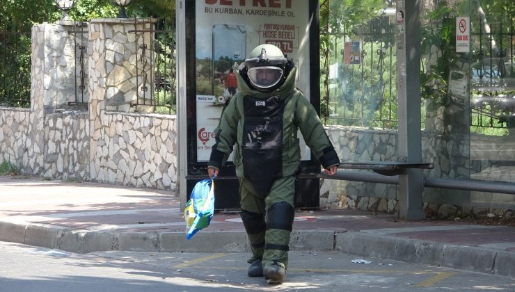 Çanakkale Devlet Hastanesi önünde şüpheli çanta paniği