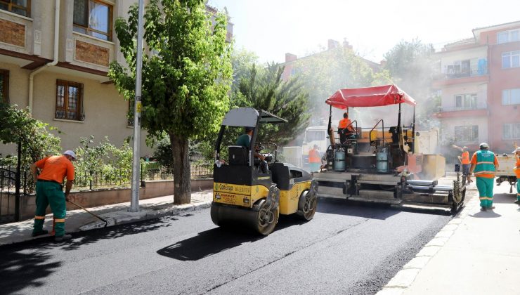 Çankaya Belediyesi 20 cadde ve sokakta asfalt çalışmasını tamamladı