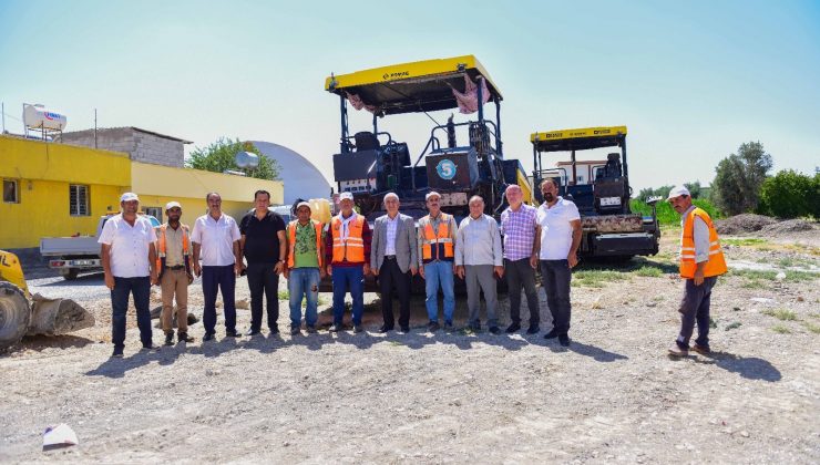 Ceylanpınar’da hastane çevresinde yol çalışması