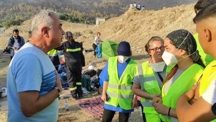 CHP Aydın İl Başkanı Ali Çankır, yangın bölgesindeki vatandaşlarla bir araya geldi