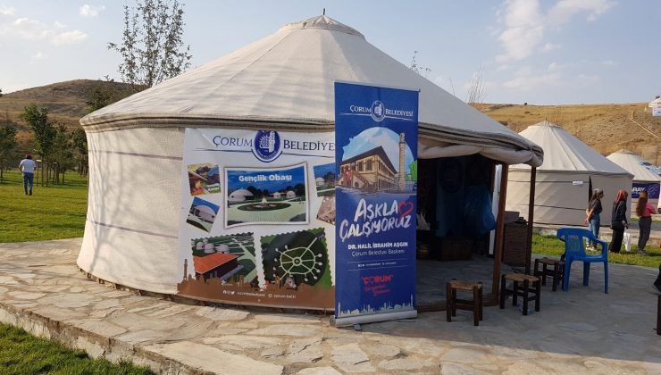 Çorum Belediyesi Ahlat’ta oba çadırı kurdu