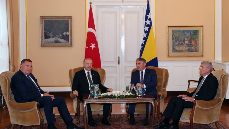 Cumhurbaşkanı Erdoğan, Bosna Hersek Devlet Başkanlığı Konseyi üyeleriyle görüştü