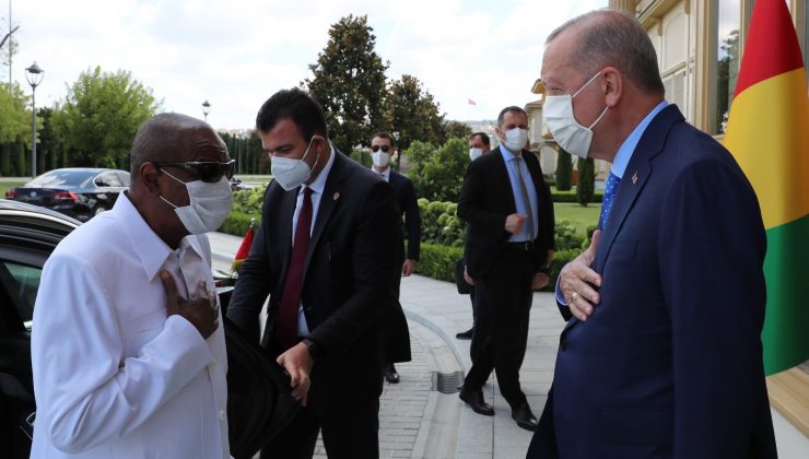 Cumhurbaşkanı Erdoğan, Gine Cumhurbaşkanı Alpha Conde’yle görüştü