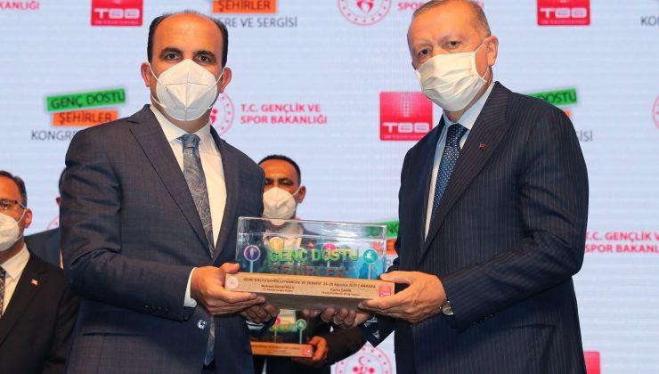 Cumhurbaşkanı Erdoğan’dan Konya Büyükşehir’e ödül