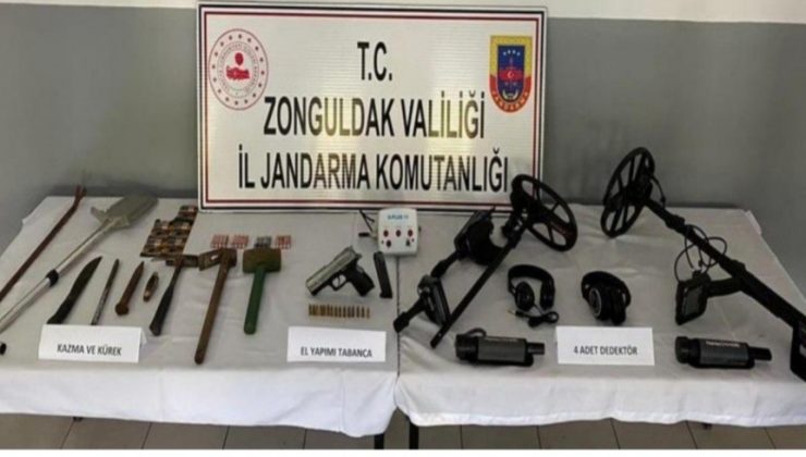 Define avcıları suçüstü yakalandı