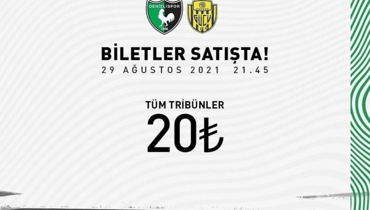 Denizlispor maç biletleri satışa sunuldu