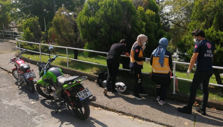 Direksiyon hakimiyetini kaybederek kaza yaptı