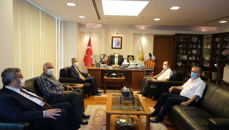 Edirne Vergi Dairesi Başkanı Aslan, ETSO Başkanı Zıpkınkurt ile bir araya geldi