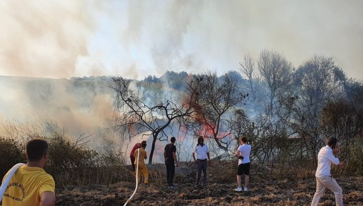 Atmaca arazi yangınına sebep oldu